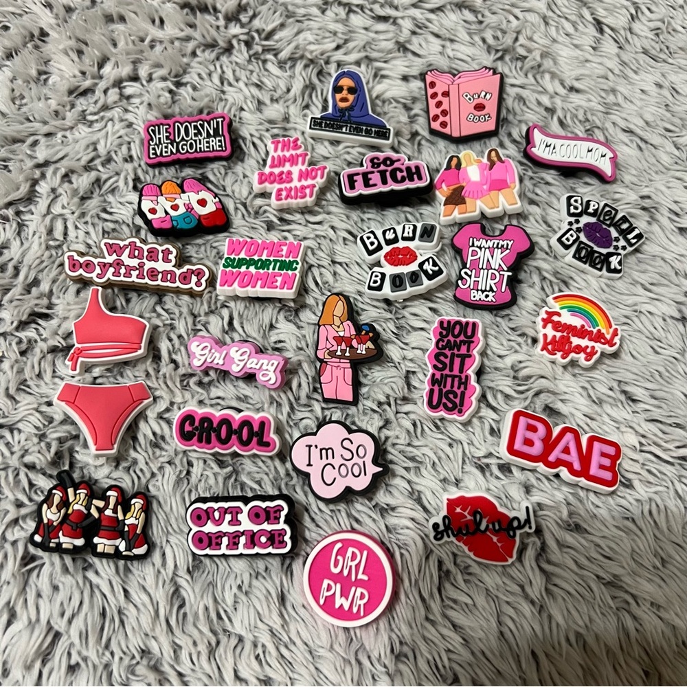 SOLD Mean Girls Croc Charms 26pcs